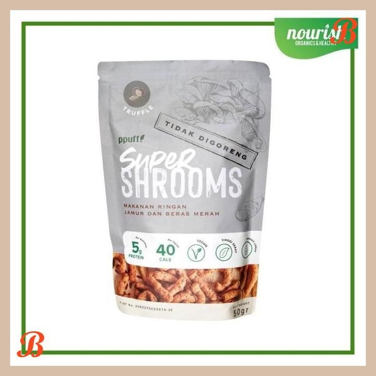 

| NN | PPUFF SUPERSHROOMS SNACK JAMUR DAN BERAS MERAH ( TRUFFLE ) 50G