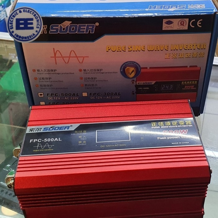 Power inverter pure sine wave 500 watt