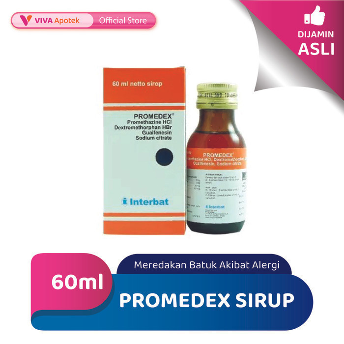 Promedex Sirup Meredakan Batuk Akibat Alergi (60 ml)