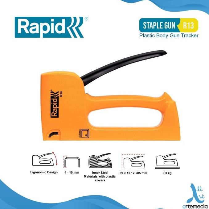 

RAPID R13 STAPLE GUN STAPLER TACKER OTOMATIS STEPLES TEMBAK ORIGINAL ORIGINAL DAN TERPERCAYA