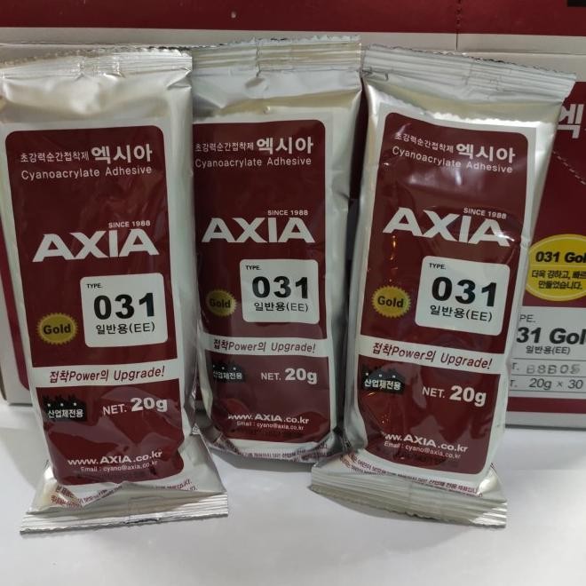 

Lem Sepatu Axia Cyanoacrylate Adhesive 031 Gold.