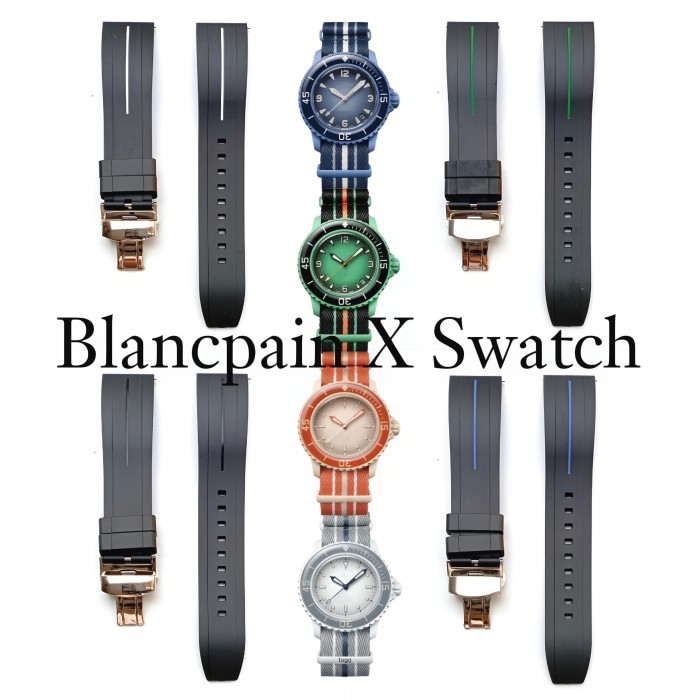 Jual Rubber Strap For Blancpain X Swatch Scuba Fifty Fathoms B 8086.22