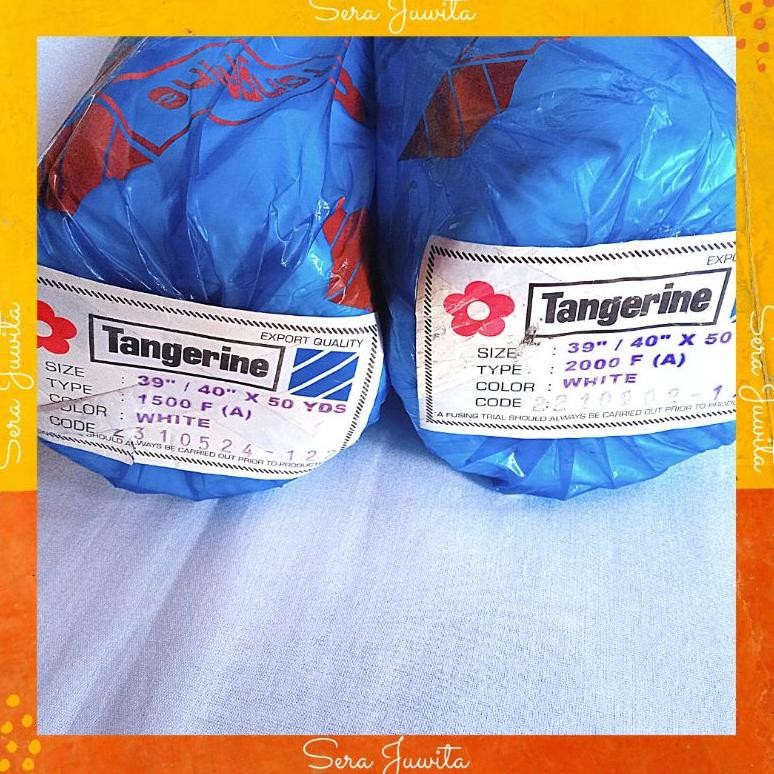 Kain Kapas Lem 1500F (A) dan 2000F (A)/ Kain Vislin Fislin Tangerine