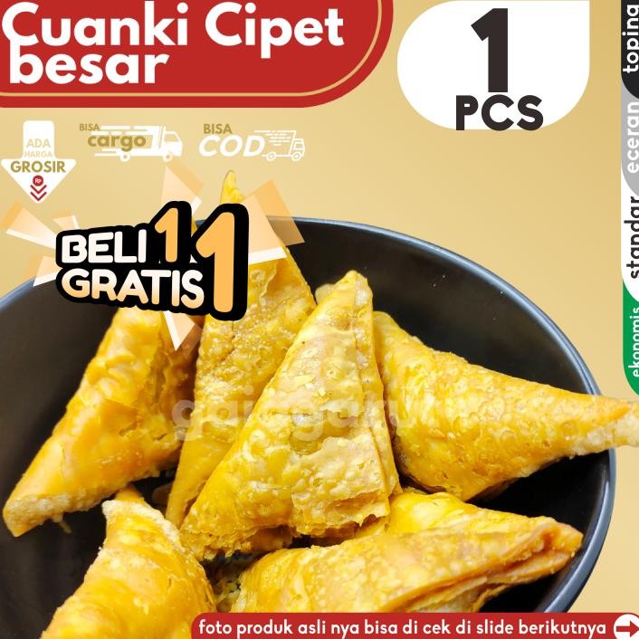 

[BELI 1 GRATIS 1] Cuanki CIPET BESAR isi 1pcs by GG (Bisa COD/Grosir/Kargo)