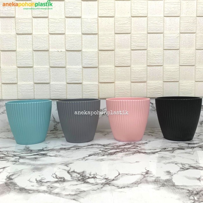 POT PASTEL MELAMINE ANEKA WARNA TANAMAN ARTIFICIAL HIAS VAS BUNGA