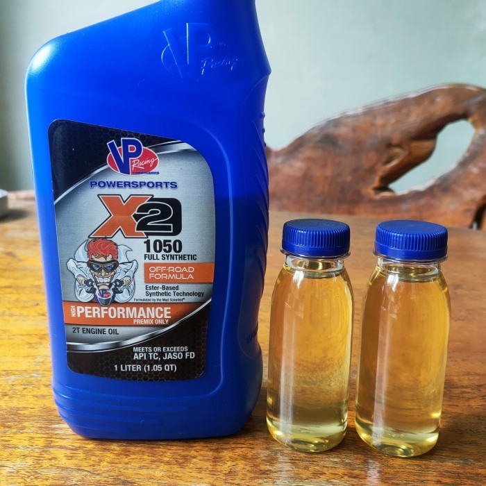 OLI SAMPING 2T VP RACING X2 POWERSPORT FULL SYNTHETIC KEMASAN 100ML