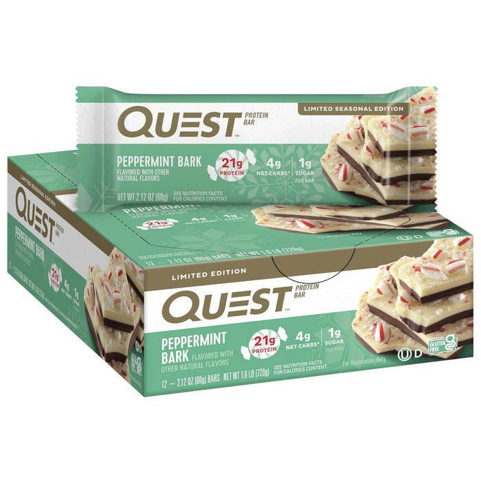

Quest Nutrition Protein Bar, Peppermint Bark 12Pc Original Granola Bar
