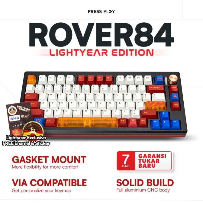 ROVER84 Lightyear Edition Wireless CNC Aluminium Mechanical Keyboard