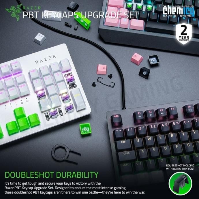 Razer Double Shot PBT Keycaps Upgrade Set For Mechanical Keyboard