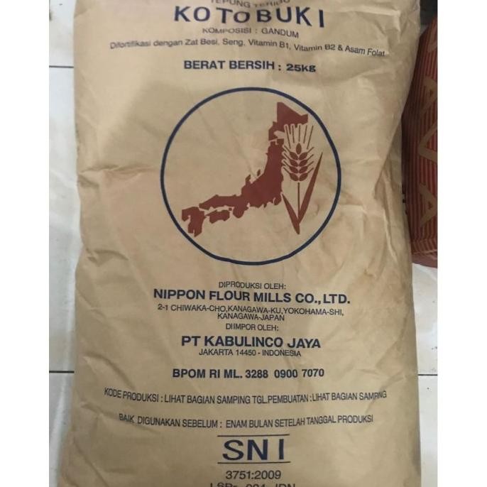 

Tepung Terigu Kotobuki - Protein Rendah 25kg - Gosend / Grab Only!!!