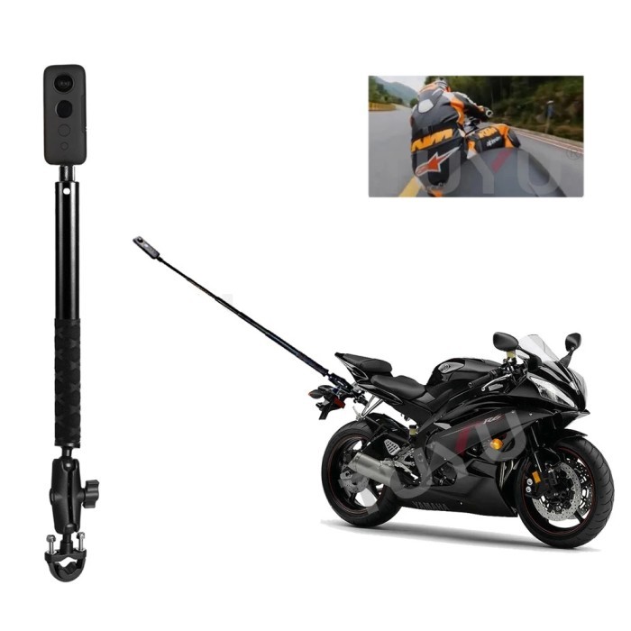 TUYU Motorcycle Bike Invisible Selfie Stick Monopod