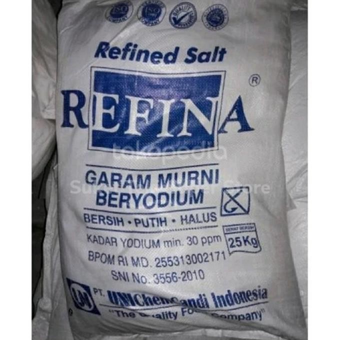 

Garam Refina 25kg Halus Beryodium sudah per 1kg