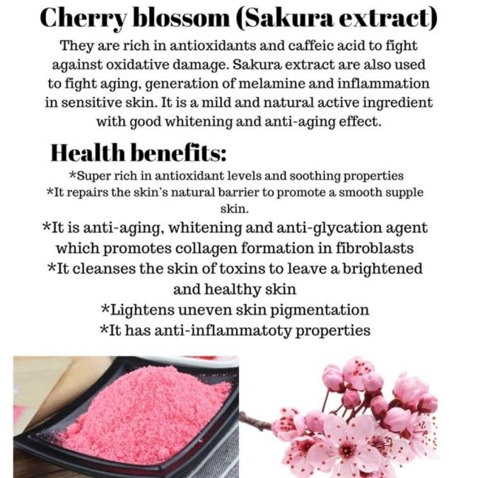 

Organic Sakura Pink Blossom Extract Powder 25g/Food Grade/Halal