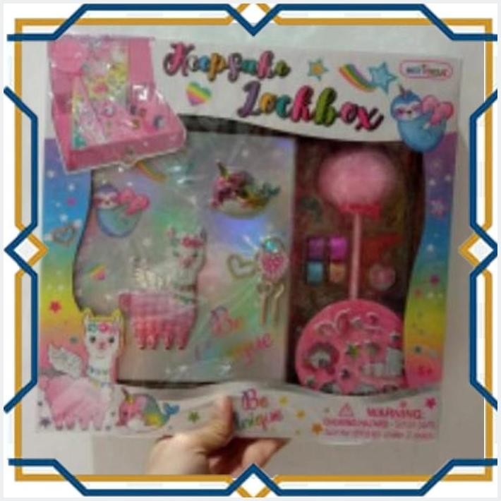 

[BAB] SALE MAINAN: HOT FOCUS KEEP SAKE LOCKBOX LLAMA STATIONARY SET