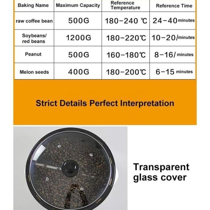 Ready Gan GaransiMesin Roasting Kopi /Roaster Kopi Listrik/Popcorn Maker Ready Gan Kiounaal