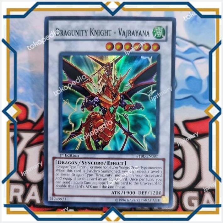 [JPR] YUGIOH DRAGUNITY KNIGHT - VAJRAYANA STBL SUPER RARE ORIGINAL