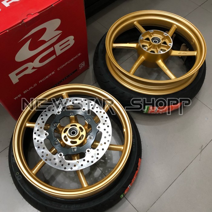 Velg RCB Ninja RR SP522 + Ban Maxxis 110/70 130/70 Ring 17 + Disc Bpro