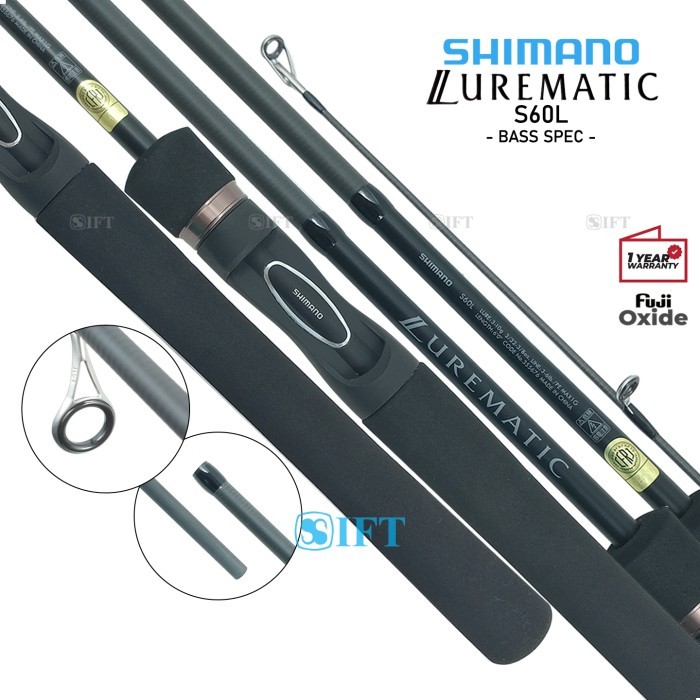 JORAN SHIMANO LUREMATIC BASS FUJI CASTING KOLAM SUNGAI MUARA LAUT