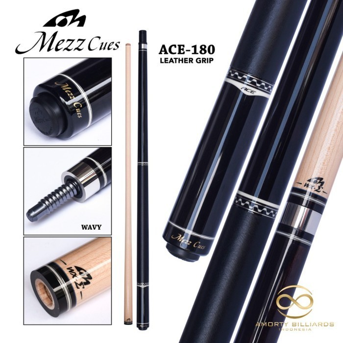 TERMURAH MEZZ CUE ACE - 180 LEATHER GRIP TERBAIK