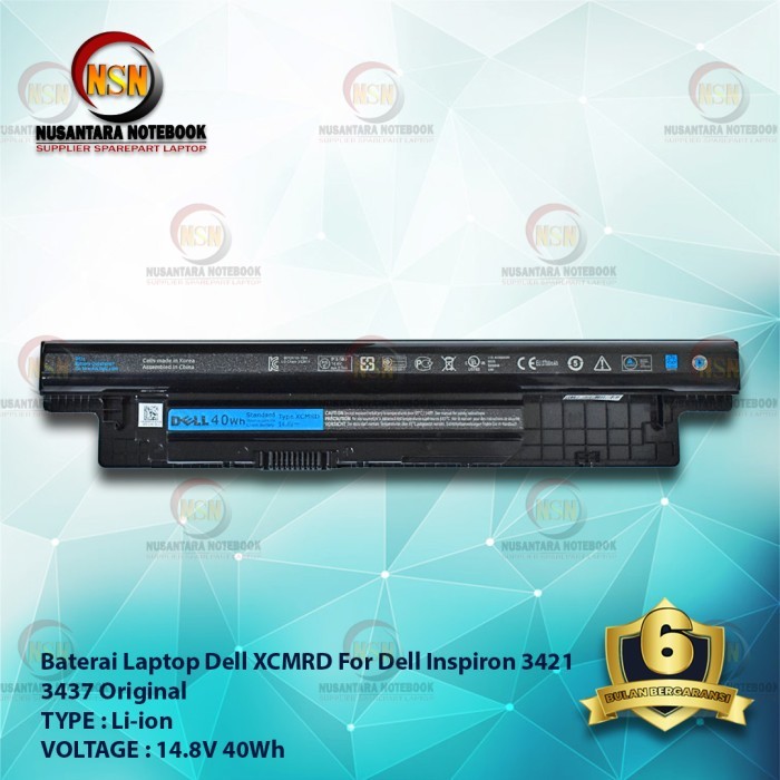 Battery Original DELL 3421/XCMRD for Laptop Dell Inspiron 3421 3437