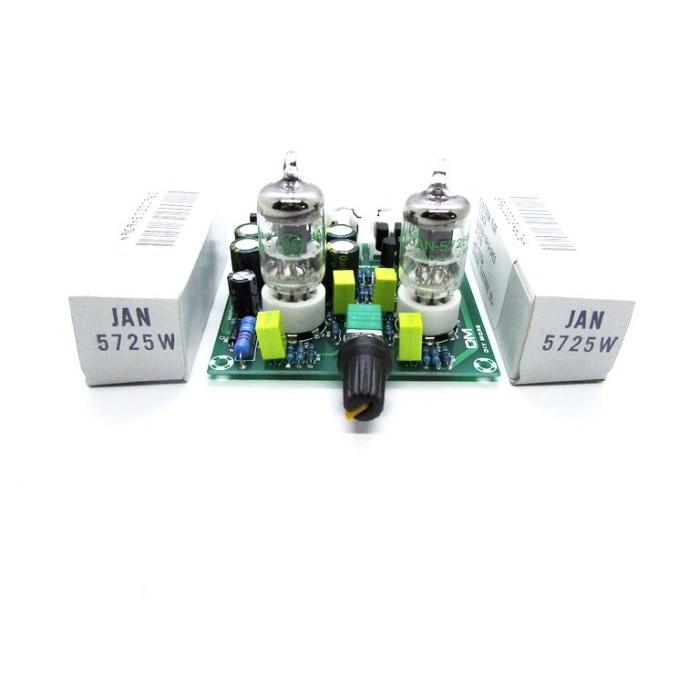 DIY Preamp Audio Amplifier Line stage Tabung Tube JAN 5725 W GE US 6J1