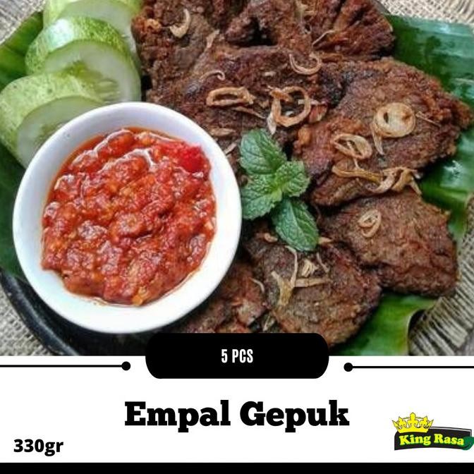 

Empal Gepuk Sapi Siap Saji | Empal Gepuk Frozen Isi 5 Pcs 330 Gram