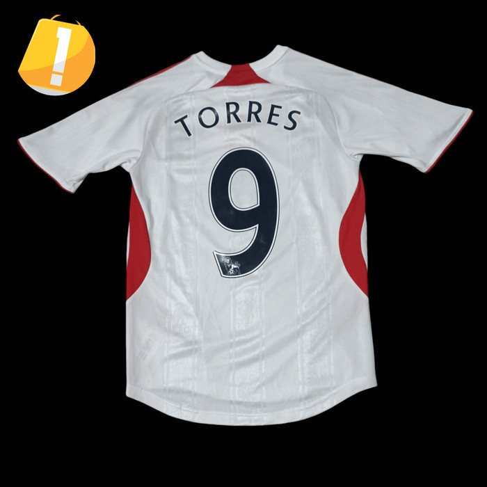 ADIDAS JERSEY FERNANDO TORRES LIVERPOOL AWAY JERSEY SEASON 2007 2008 BAJU BOLA FOOTBALL JERSEY LFC