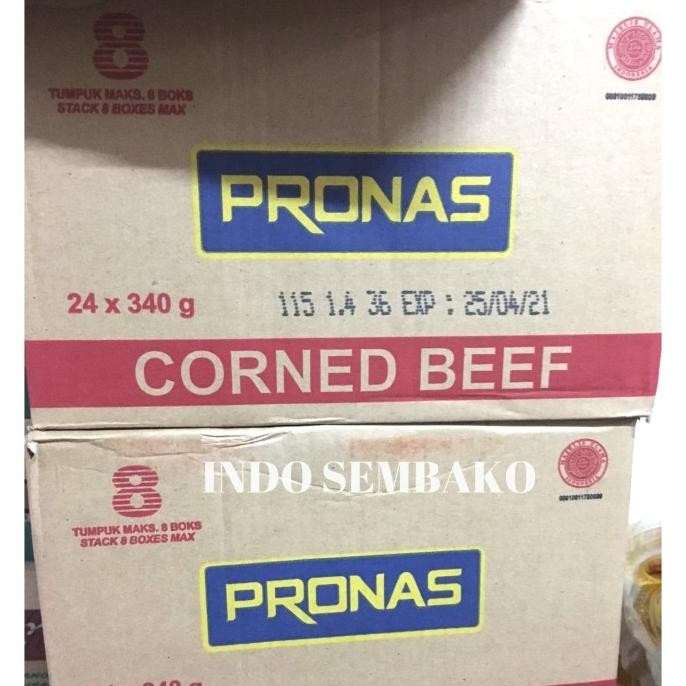 

Pronas Kornet Daging Sapi 340g Dus / Pronas Corned Beef Karton