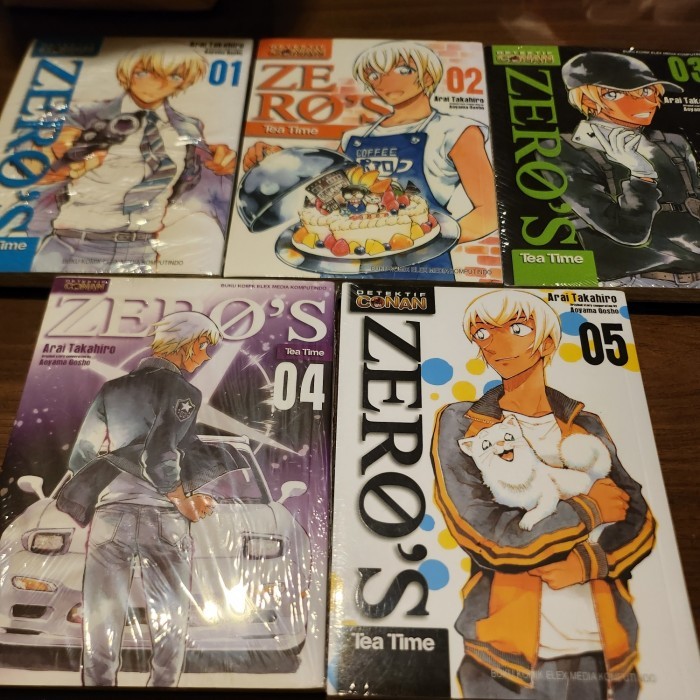 Komik Detektif Conan, Zero Tea Time set vol 1-6 segel ori