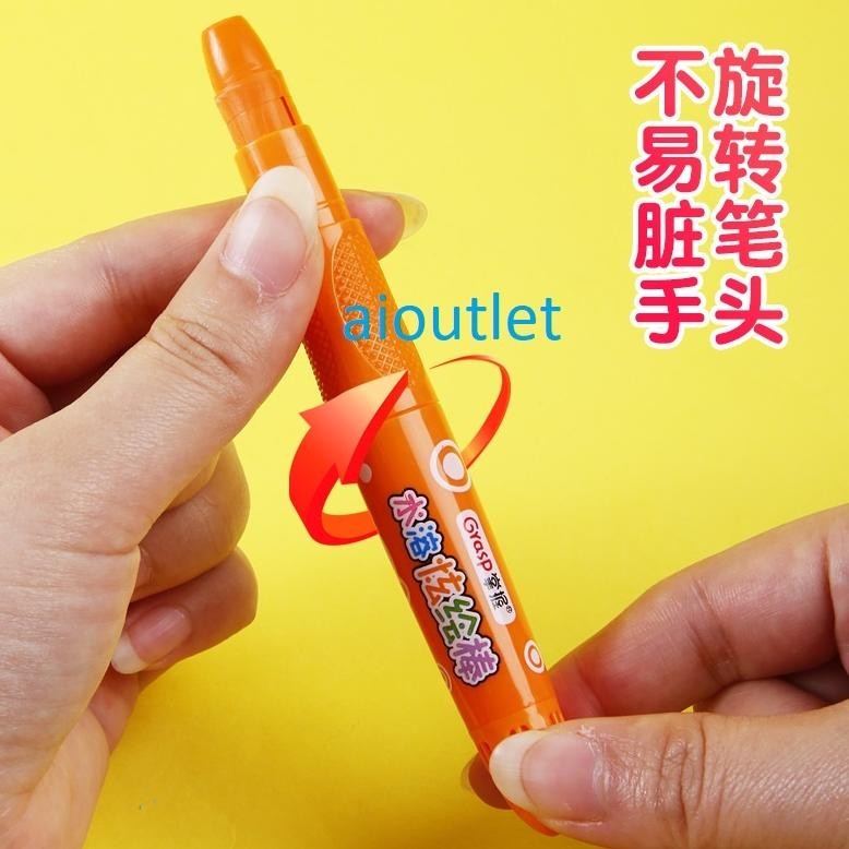 

Um57 Silky Crayon Grasp 12 / 24 / 36 / 48 Warna Besar / Sedang / Kecil Crayon Licin Watercolori Hemat