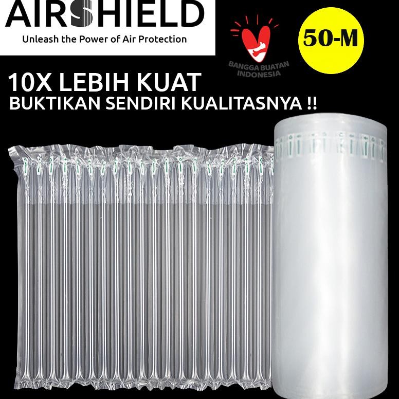 

h-4 Inflatable Air Bubble Cushion Wrap AirShield 50m Tinggi Super Tebal Premium