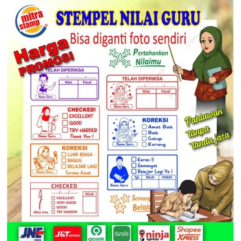 

hjg-7 Stempel Penilaian/Stempel Guru/Stempel Nilai Guru/Stempel Custom Termurah