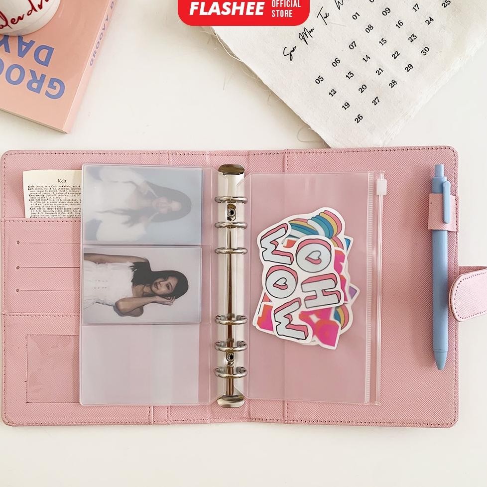 

By05 Flashee Binder Polos A6 6 Ring Eksklusif Levi Agenda A6 Polos Binder Berkualitas Dompet Keuangan Terlaris
