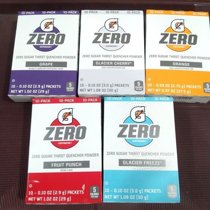 

Gatorade Zero Sugar Free Electrolyte Powder 10 sachet ORI USA