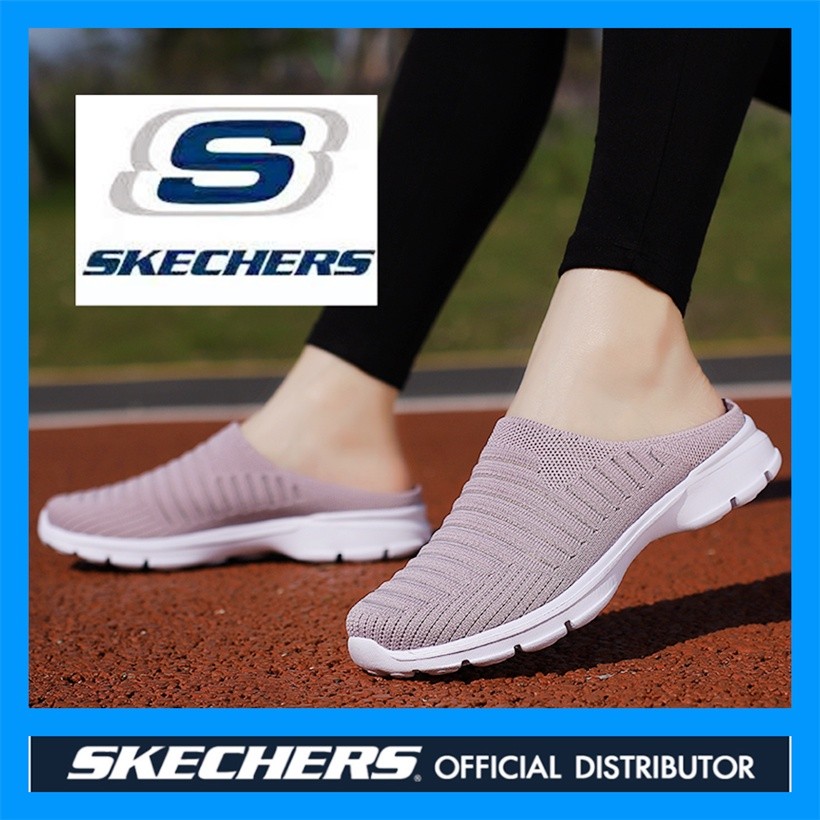 GO WOLK 4 wanita Sepatu Kets Kasual Slip on Sepatu Lari Jalan Kaki 5 wanita Olahraga *Skechers_sepat