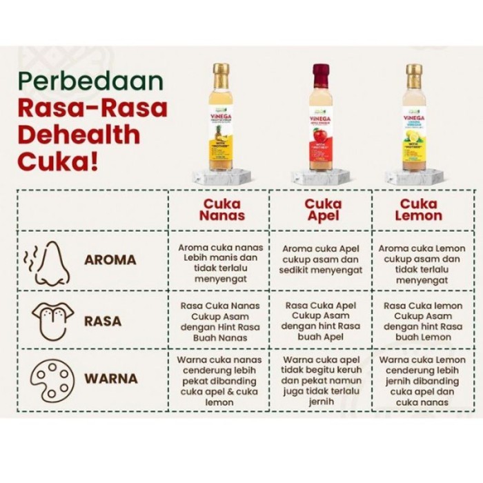 

Finega Cuka Apel Ala (500 ml) / Cider Vinegar