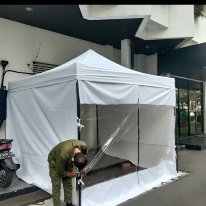 SALE tenda lipat 3x3 +dinding putih