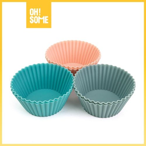 OHSOME - JAMES.F Silicone Cupcake Mould Cetakan Mangkok Kue Cupcake Silikon