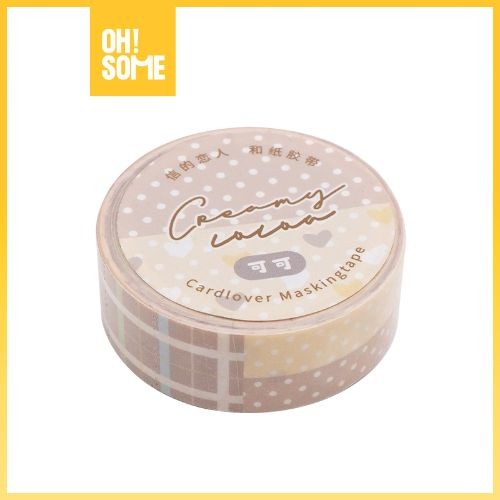

OHSOME Pasangan Setia Masking Tape Cream Cheese Tart Cokelat/Permen Lembut/Susu