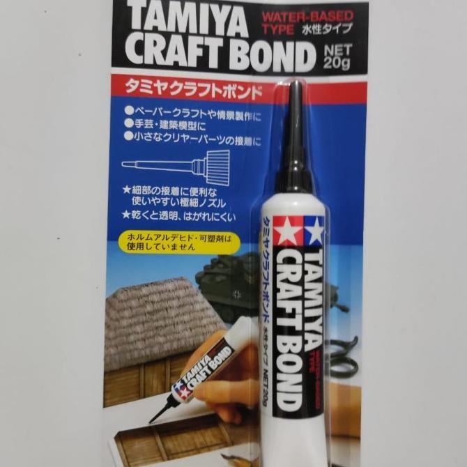 READY STOCK TAMIYA 87087 CRAFT BOND - FOR CLEAR PARTS, WOOD, METAL, RESIN, DIORAMA 