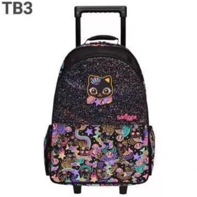 Smiggle Trolley Black Cat Backpack/ Tas Koper Anak Perempuan/ Ori/Gift YN7