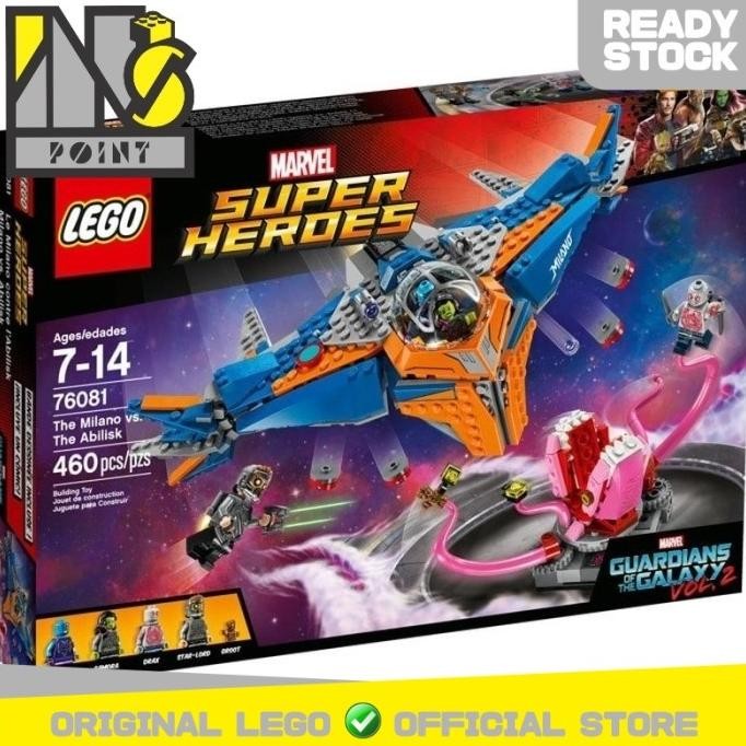 READY STOCK LEGO 76081 - SUPER HEROES - THE MILANO VS. THE ABILISK 