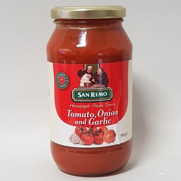 

Bya - San Remo Pasta Sauce Tomato, Onion And Garlic 500 Gr