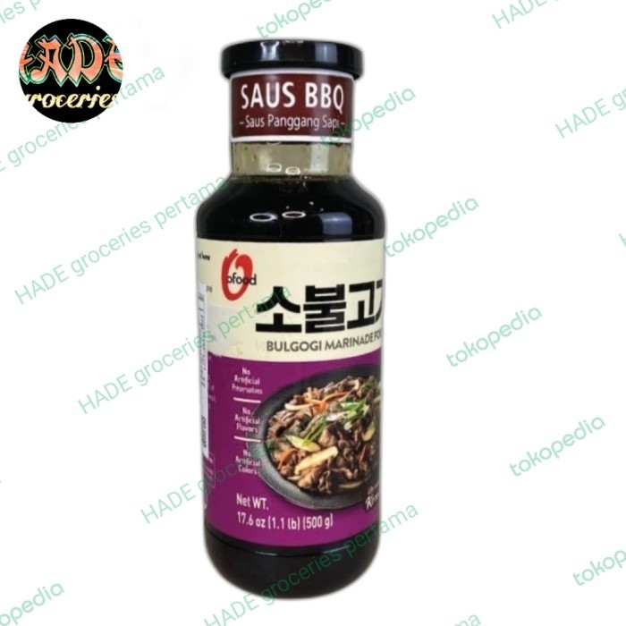 

Bya - Bulgogi Chung Jung One 500Gr Korean Saos Bbq Beef Marinade O'Food