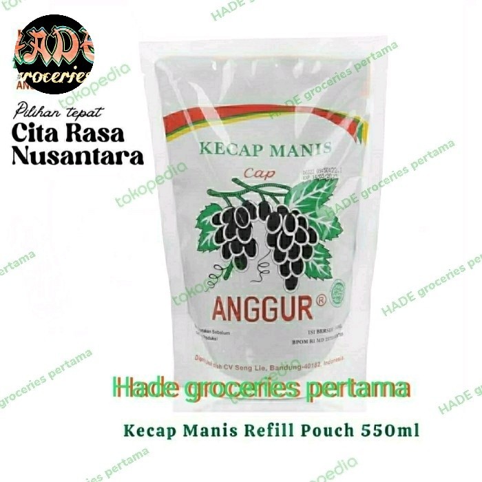 

Bya - Kecap Manis Cap Anggur Standing Pouch 550Ml Bandung Kecap Mien