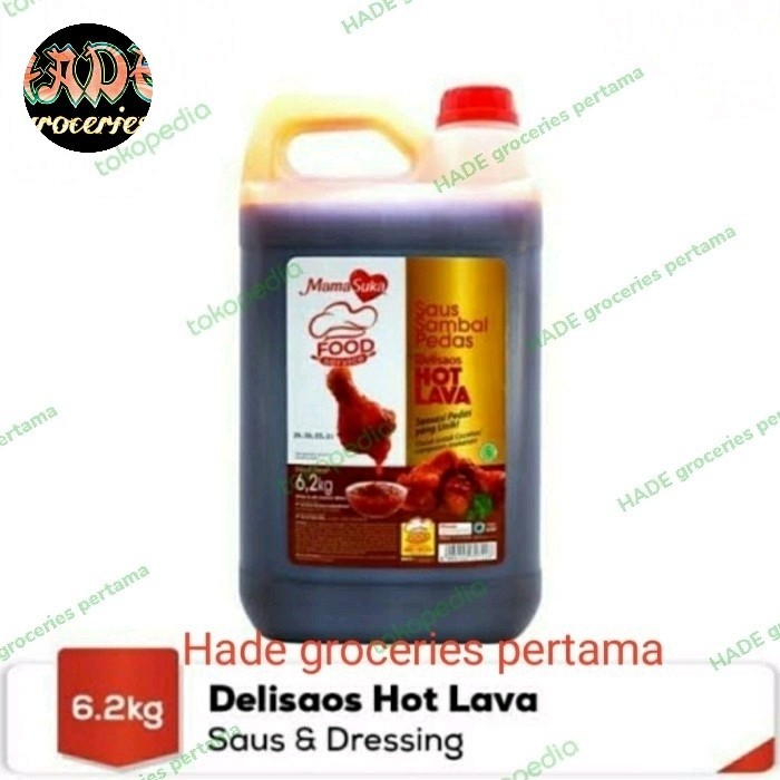 

Bya - Hot Lava Saus Sambel Pedas Mamasuka 6,2Kg Delisaus & Dressing