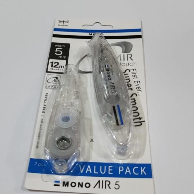 

Tombow Correction Tape Mono Air Touch +Reffil (5Mmx6+6Mm)