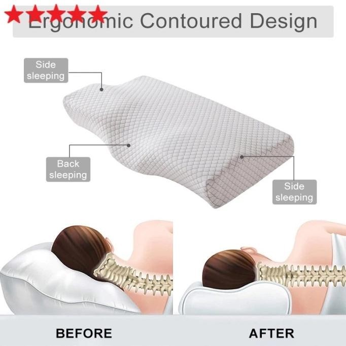 Memory foam ortopedi bantal tidur untuk leher kesehatan pillow Snore RMBT