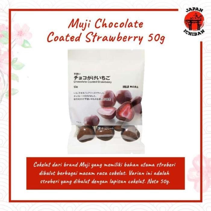 

Muji Chocolate Coated Strawberry - Stroberi Lapis Coklat Ori Japan