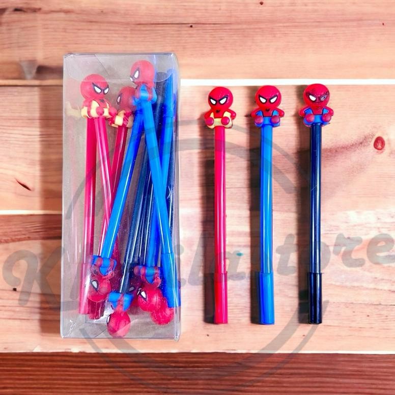

(12 pcs) Pulpen Gel Karakter Kepala Spiderman yang laris